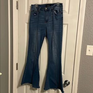 Judy Blue Dark Blue Flare Jeans